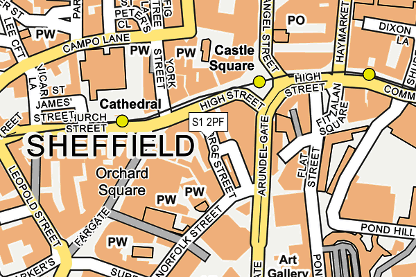 S1 2PF map - OS OpenMap – Local (Ordnance Survey) S1 2PF map - OS OpenMap – Local (Ordnance Survey)