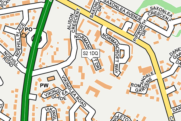 S2 1DQ map - OS OpenMap – Local (Ordnance Survey) S2 1DQ map - OS OpenMap – Local (Ordnance Survey)