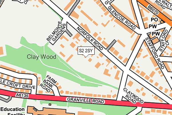 S2 2SY map - OS OpenMap – Local (Ordnance Survey) S2 2SY map - OS OpenMap – Local (Ordnance Survey)