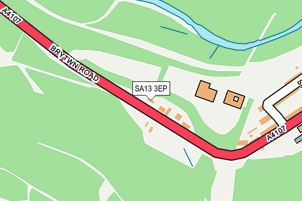 SA13 3EP map - OS OpenMap – Local (Ordnance Survey) SA13 3EP map - OS OpenMap – Local (Ordnance Survey)