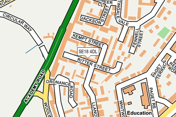 SE18 4DL map - OS OpenMap – Local (Ordnance Survey) SE18 4DL map - OS OpenMap – Local (Ordnance Survey)