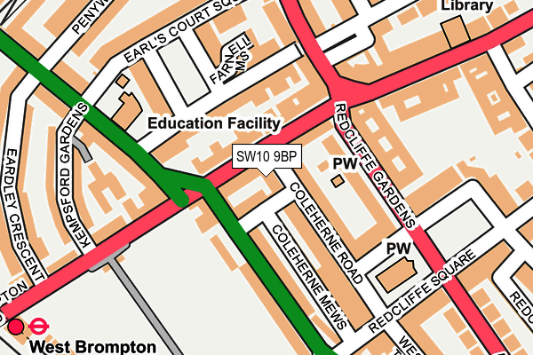SW10 9BP map - OS OpenMap – Local (Ordnance Survey) SW10 9BP map - OS OpenMap – Local (Ordnance Survey)