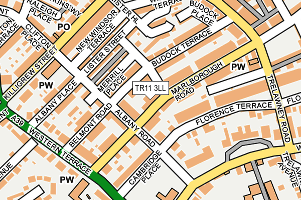 TR11 3LL map - OS OpenMap – Local (Ordnance Survey) TR11 3LL map - OS OpenMap – Local (Ordnance Survey)