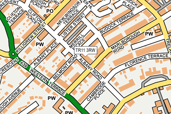 TR11 3RW map - OS OpenMap – Local (Ordnance Survey) TR11 3RW map - OS OpenMap – Local (Ordnance Survey)