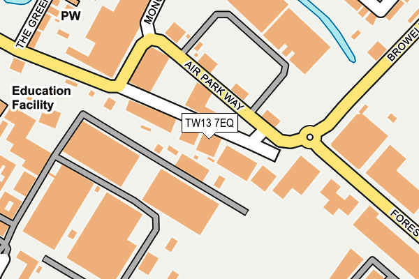 TW13 7EQ map - OS OpenMap – Local (Ordnance Survey) TW13 7EQ map - OS OpenMap – Local (Ordnance Survey)