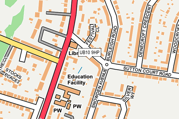 UB10 9HP map - OS OpenMap – Local (Ordnance Survey) UB10 9HP map - OS OpenMap – Local (Ordnance Survey)