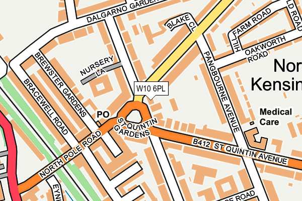 W10 6PL map - OS OpenMap – Local (Ordnance Survey) W10 6PL map - OS OpenMap – Local (Ordnance Survey)