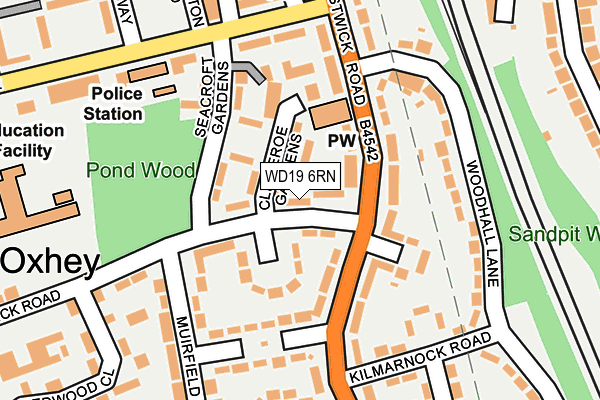 WD19 6RN map - OS OpenMap – Local (Ordnance Survey) WD19 6RN map - OS OpenMap – Local (Ordnance Survey)