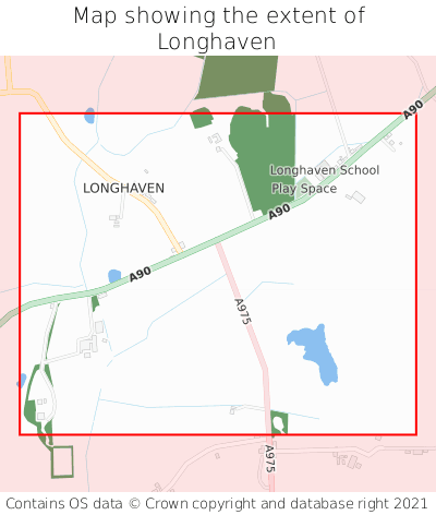 Map showing extent of Longhaven as bounding box