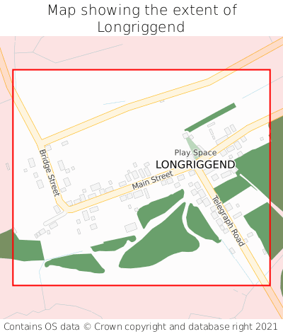 Map showing extent of Longriggend as bounding box