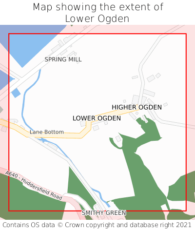 Map showing extent of Lower Ogden as bounding box