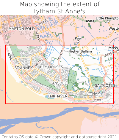 Street Map Of Lytham St Annes Where Is Lytham St Anne's? Lytham St Anne's On A Map