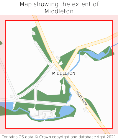 Map showing extent of Middleton as bounding box