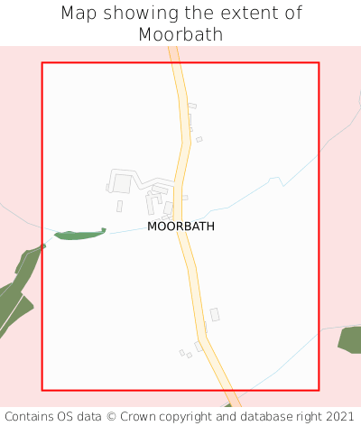 Map showing extent of Moorbath as bounding box