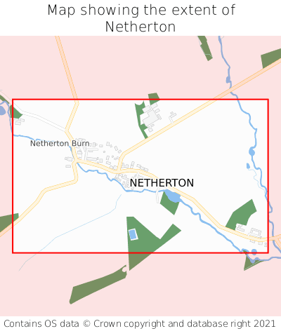 Map showing extent of Netherton as bounding box