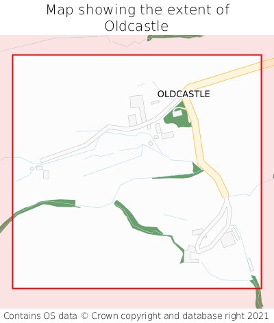 Map showing extent of Oldcastle as bounding box