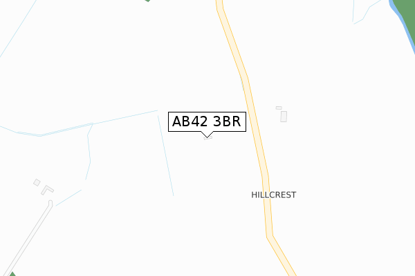 AB42 3BR map - large scale - OS Open Zoomstack (Ordnance Survey)