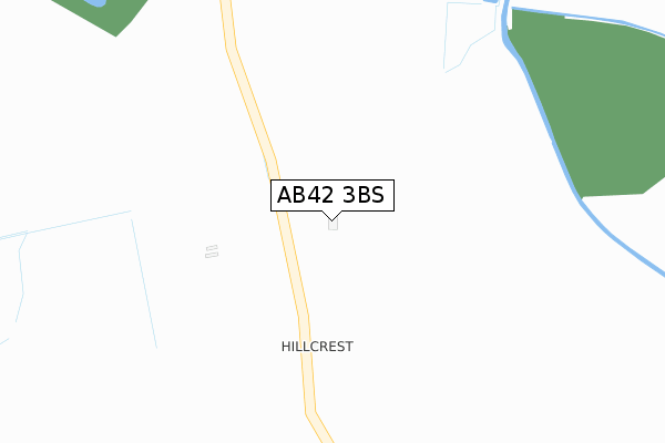 AB42 3BS map - large scale - OS Open Zoomstack (Ordnance Survey)