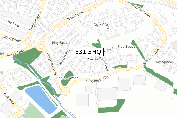 B31 5HQ map - large scale - OS Open Zoomstack (Ordnance Survey)