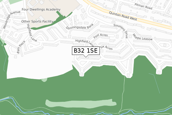 B32 1SE map - large scale - OS Open Zoomstack (Ordnance Survey)