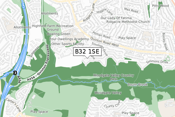 B32 1SE map - small scale - OS Open Zoomstack (Ordnance Survey)