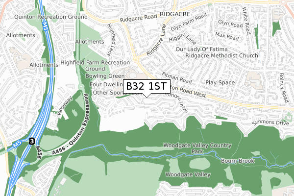 B32 1ST map - small scale - OS Open Zoomstack (Ordnance Survey)