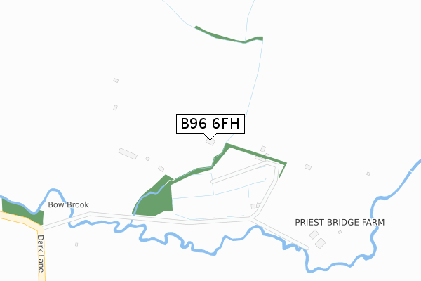 B96 6FH map - large scale - OS Open Zoomstack (Ordnance Survey)