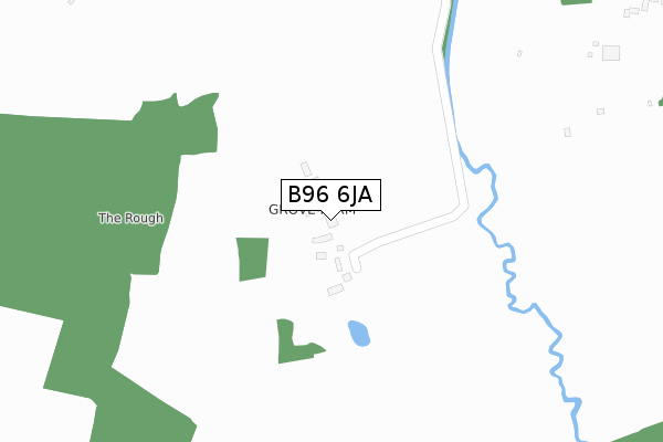 B96 6JA map - large scale - OS Open Zoomstack (Ordnance Survey)