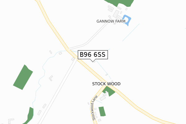 B96 6SS map - large scale - OS Open Zoomstack (Ordnance Survey)