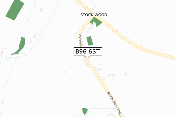 B96 6ST map - large scale - OS Open Zoomstack (Ordnance Survey)