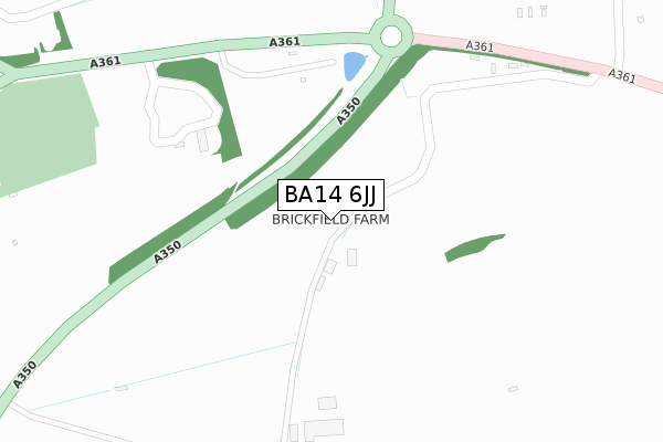 BA14 6JJ map - large scale - OS Open Zoomstack (Ordnance Survey)