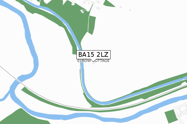 BA15 2LZ map - large scale - OS Open Zoomstack (Ordnance Survey)