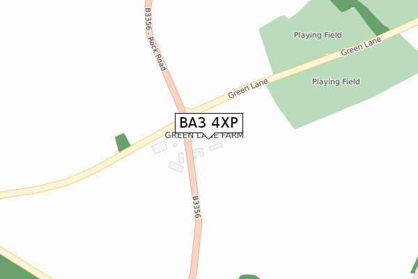 BA3 4XP map - large scale - OS Open Zoomstack (Ordnance Survey)