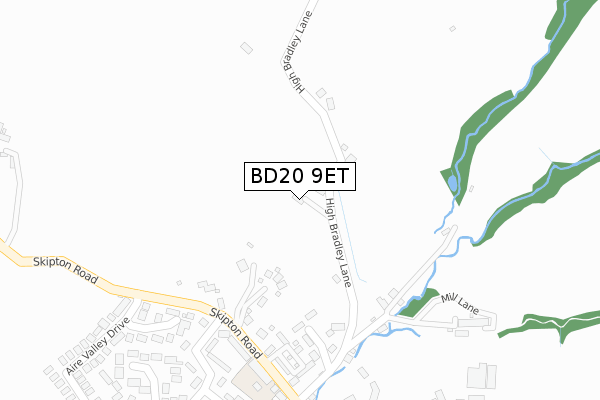 BD20 9ET map - large scale - OS Open Zoomstack (Ordnance Survey)