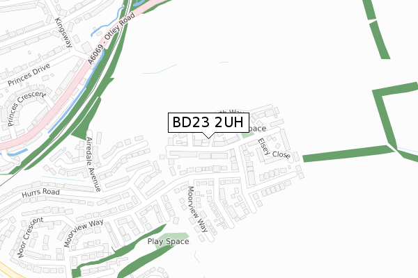 BD23 2UH map - large scale - OS Open Zoomstack (Ordnance Survey)