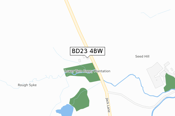 BD23 4BW map - large scale - OS Open Zoomstack (Ordnance Survey)