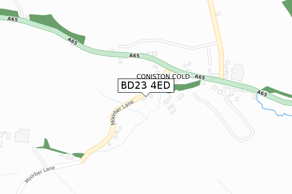 BD23 4ED map - large scale - OS Open Zoomstack (Ordnance Survey)