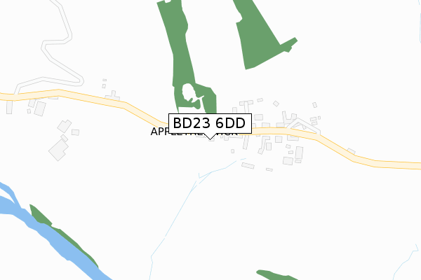 BD23 6DD map - large scale - OS Open Zoomstack (Ordnance Survey)