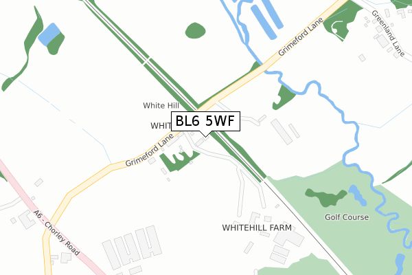 BL6 5WF map - large scale - OS Open Zoomstack (Ordnance Survey)