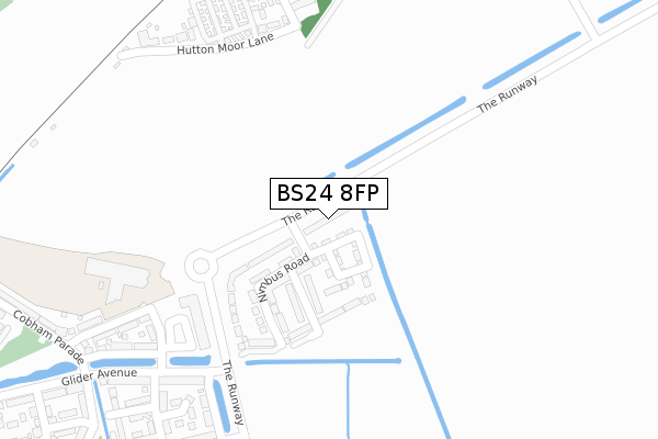 BS24 8FP map - large scale - OS Open Zoomstack (Ordnance Survey)