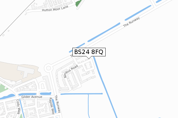 BS24 8FQ map - large scale - OS Open Zoomstack (Ordnance Survey)