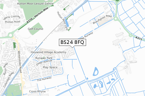 BS24 8FQ map - small scale - OS Open Zoomstack (Ordnance Survey)