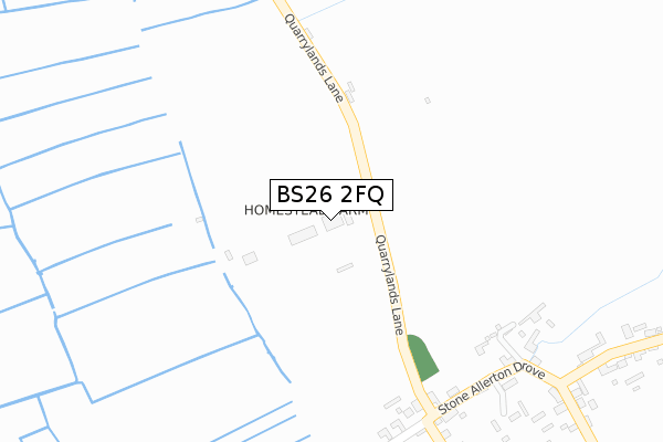 BS26 2FQ map - large scale - OS Open Zoomstack (Ordnance Survey)