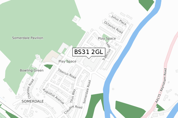 BS31 2GL map - large scale - OS Open Zoomstack (Ordnance Survey)