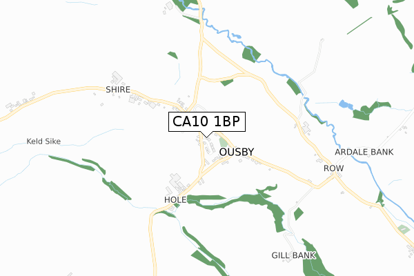 CA10 1BP map - small scale - OS Open Zoomstack (Ordnance Survey)