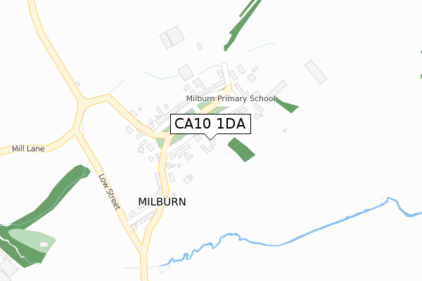 CA10 1DA map - large scale - OS Open Zoomstack (Ordnance Survey)