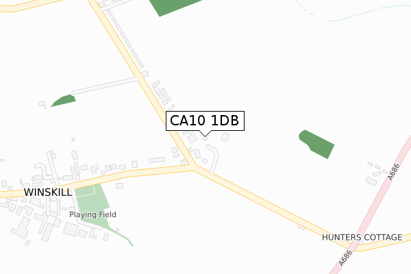 CA10 1DB map - large scale - OS Open Zoomstack (Ordnance Survey)