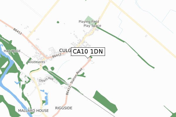 CA10 1DN map - small scale - OS Open Zoomstack (Ordnance Survey)