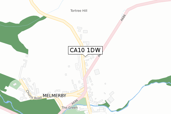 CA10 1DW map - large scale - OS Open Zoomstack (Ordnance Survey)