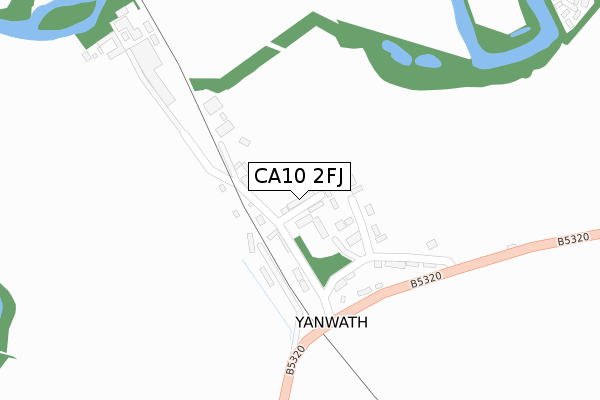 CA10 2FJ map - large scale - OS Open Zoomstack (Ordnance Survey)